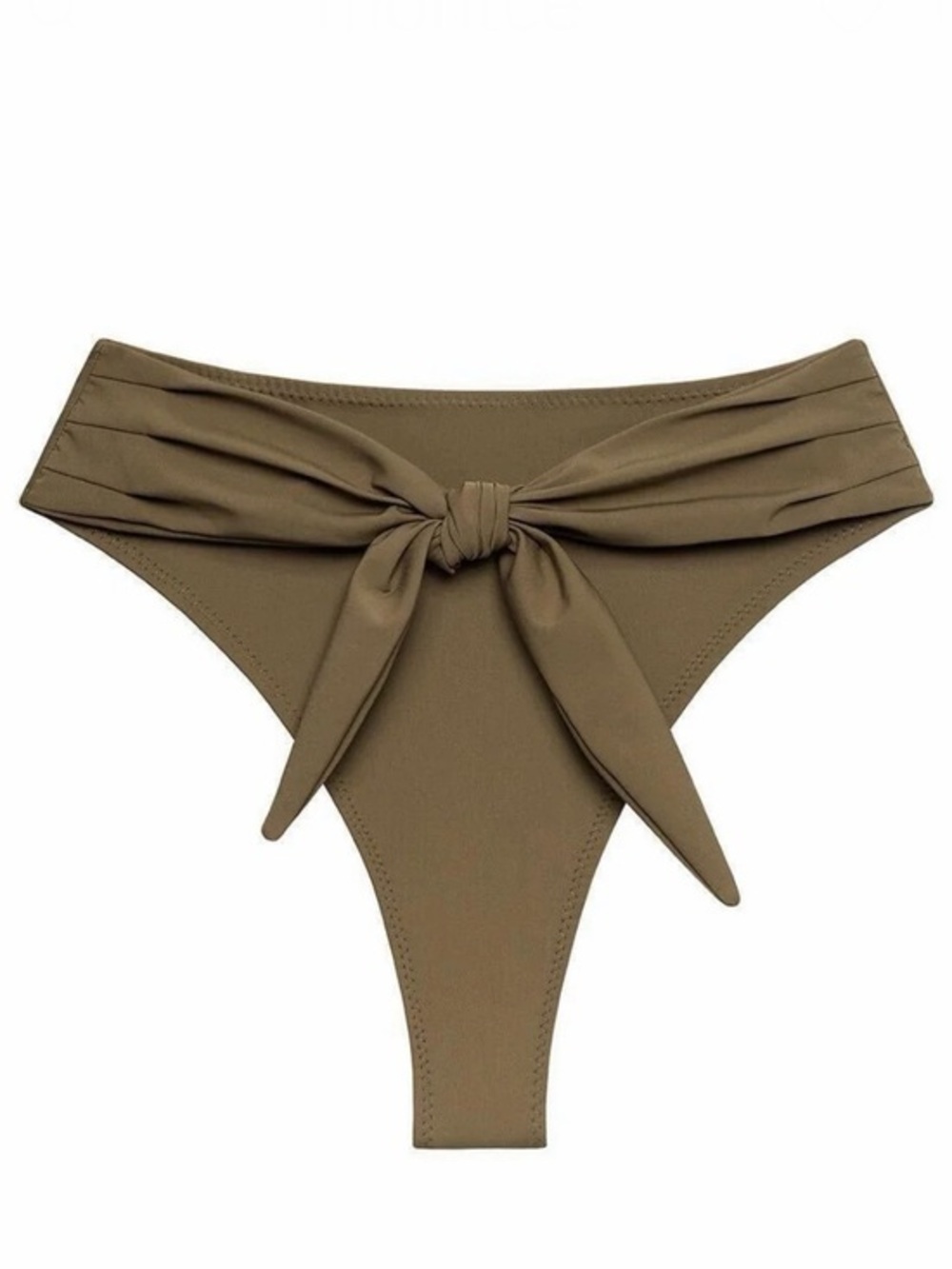 Montce Khaki Paula Waist Tie Bikini Bottoms 122$ NWT